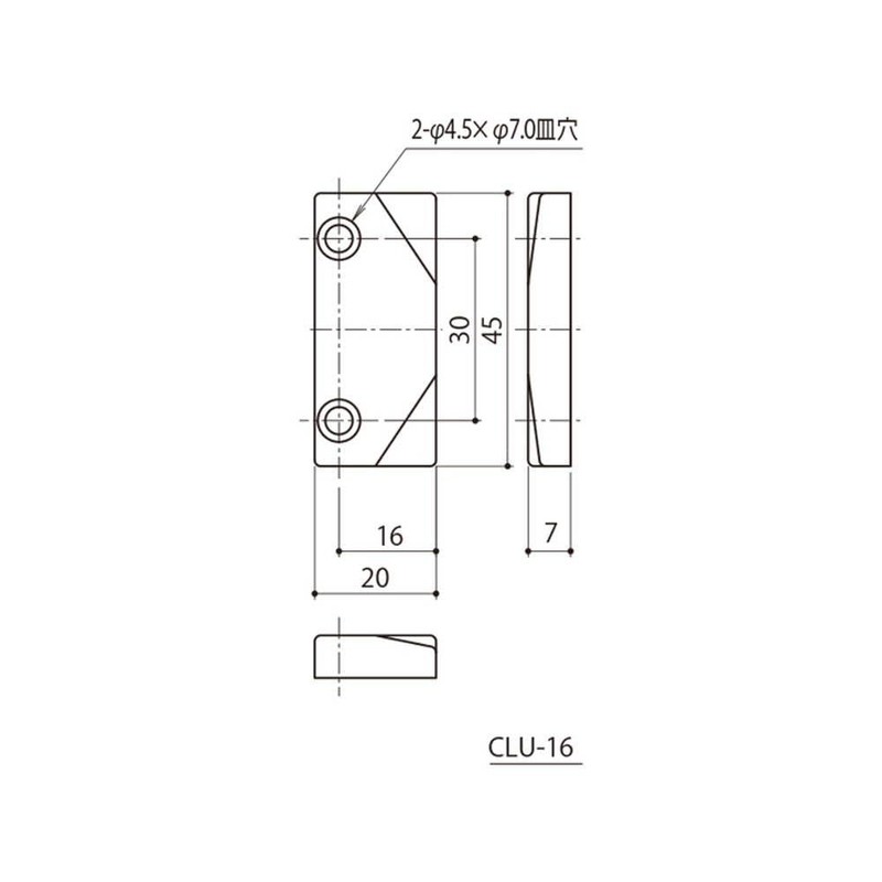 中西 Industrial Open Window kamurattihandoru Peg Case CLU – 16