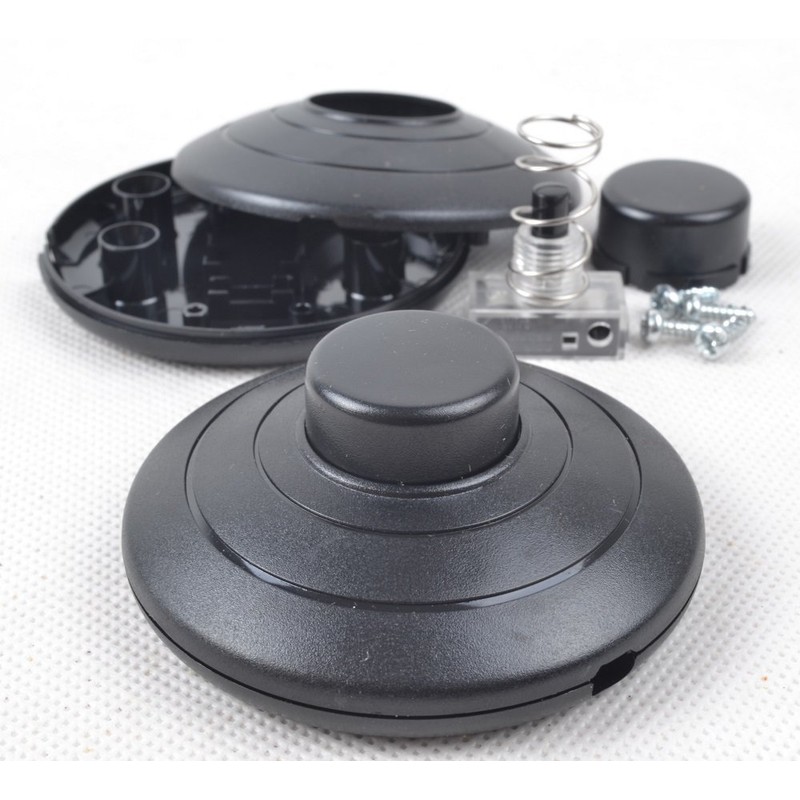 Preamer 3 x Plastic Inline Lamp Foot Push Switch Power