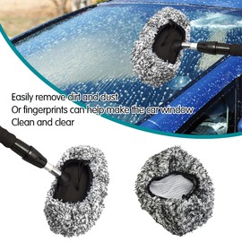 CGEAMDY Wash Brush Cover, Gentle Car Wash Without Scratches, Car Wash Brush Cover, Adjustable Car Wash Brush Cover for Gentle Car Wash, Car Care (Black)