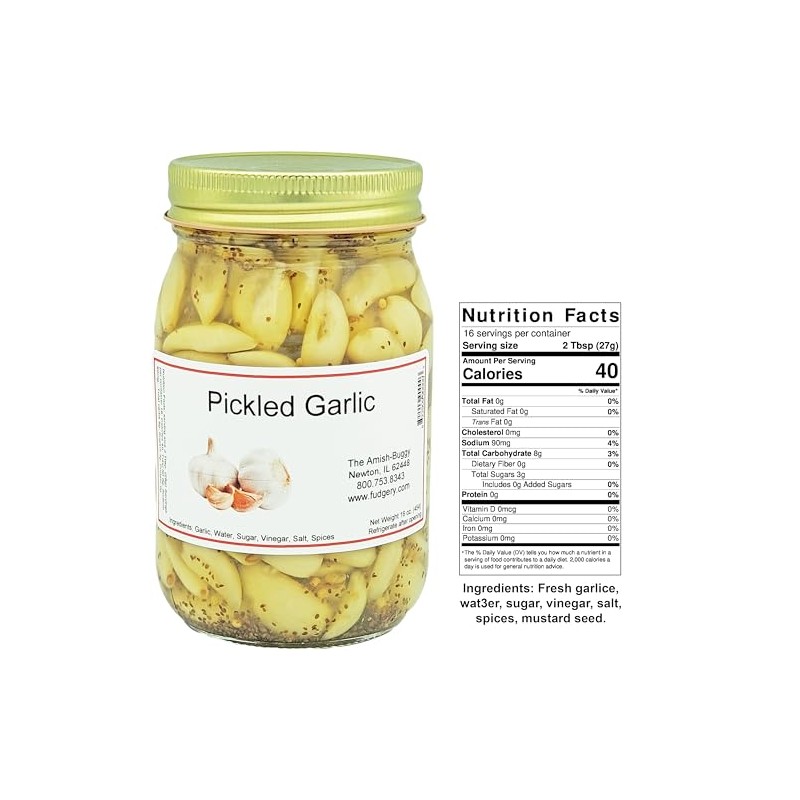 Pickled Vegetables - Two jars (Pickled Garlic)