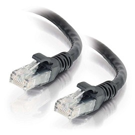 C2G 10290 Cat6 Cable - Snagless Unshielded Ethernet Network Patch Cable, TAA Compliant, Black (1 Foot, 0.30 Meters) - TAA Compliant