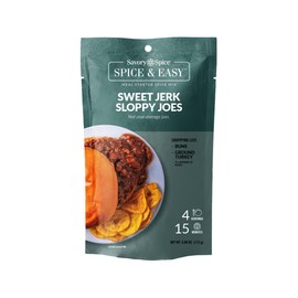 Savory Spice Sweet Jerk Sloppy Joes Spice & Easy (3.95 oz) - Gluten-Free Sloppy Joe Seasoning Mix Packet for Quick Sweet & Tangy Jerk-Inspired Sandwiches