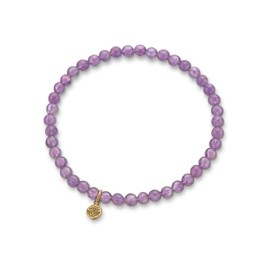 Palas Jewellery Women's Amethyst Healing Gem Bracelet, Purple