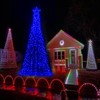 Outdoor Lighting Christmas Tree Lights 7.8Ft Cone Tall Star Topped