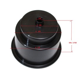 JSP Manufacturing 3 5/8 Universal Black Recessed Drop in Plastic Cup Drink Can Holder with Drain Hole for Furntiture Sofa Poker Table Car Boat Marine Rv (4 Pack)