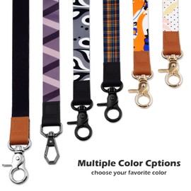 HONZUEN Lanyard, Long Neck Lanyard Key Lanyard, Id Badge Lanyard for Women and Men, Cute Cool Lanyard Strap for Car Keys, Card Holder, Whistle, Keychain, Wallet (Fluorescent green)