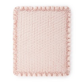 Levtex Baby - Heritage Crib Bed Set - Baby Nursery Set - Blush Velvet - Rich Velvet - 4 Piece Set Includes Quilt, One Fitted Sheet, Changing Pad & Skirt/Dust Ruffle