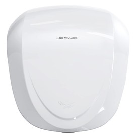 JETWELL UL Approved Commercial Hand Dryer with HEPA Filter High Speed Automatic Warm Wind, Heavy Duty White Stainless Steel Cover AC110V-130V