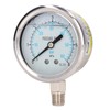 Pressure Gauge Stainless Steel Vibration Resistant Oil Manometer 1/4in NPT