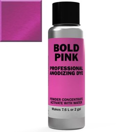 Professional Anodizing Dyes | Pink E-BL | Light to Rich Pink | Powder Concentrate makes 7.6 Liters or 2 Gallons