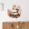 RoyoLam Squirrel Sitting On Tree Stump Wall Decals Removable Woodland