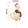 Duck with Scarf Decor Lights Flat Garden Sculpture Ornaments for