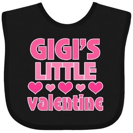 inktastic Gigi Little Valentine Grandchild Baby Bib Black 44ca7