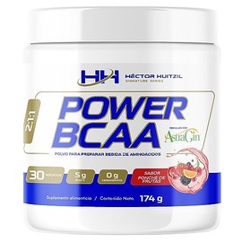 Héctor Huitzil Signature Series POWER BCAA – Polvo a base de Aminoácidos de Cadena Ramificada | Con Mezcla de Ginseng y Astrágalo AstraGin | 174 gramos | 30 servicios (Ponche de Frutas)
