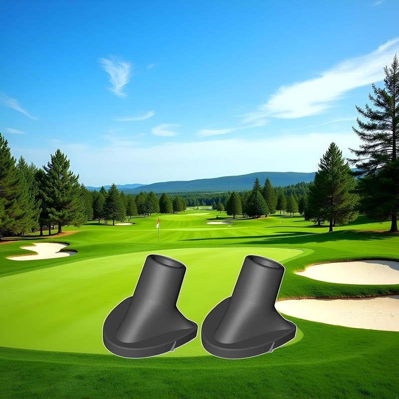 Weicoca 2Pcs Black Golf Bag Stand Foot Replacements - Non-Slip