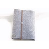 Calendar Cover Notebook A5 Grey Felt Cover Calendar Cover Leather
