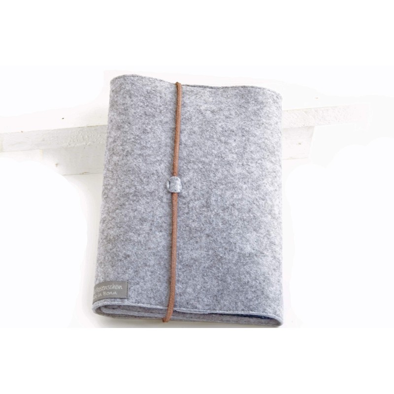 Calendar Cover Notebook A5 Grey Felt Cover Calendar Cover Leather