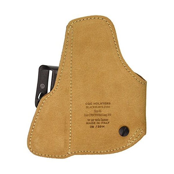 BLACKHAWK Tuckable Brown Holster, Size 04, Right Hand (Glock 19/23/32/36)