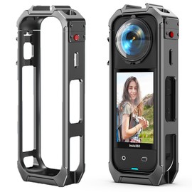 Taoricup Insta360 X5 Compatible Magnetic Mount Mount Protective Frame for Insta360 X5 Accessory Frame Bracket Cage Panoramic Camera Sport Camera Metal Magnetic Quick Release Cage