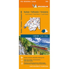 Suisse Sud-Ouest - Michelin Regional Map 552: Maps (Michelin Regional Maps)