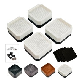 FABOMI [4 pieces] Washing Machine Scaled Stand Anti-Vibration Rubber 1.6 inches (4 cm) 2.8 inches (7 cm) / 3.9 inches (10 cm) Washing Machine Storage Height Adjustment Bottom Raise Set of 4 Front-type