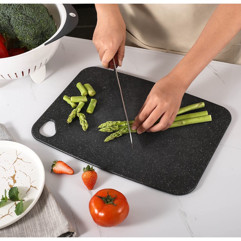 Royal Cuisine Plastic Chopping Cutting Board, Thick Cutting Board with