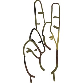 Letter K - ASL Sign Vinyl Decal - 5 Inches - for Cars, Trucks, Windows, Laptops, Tablets - Outdoor-Grade 2.5mil Thick Vinyl - Camo Print