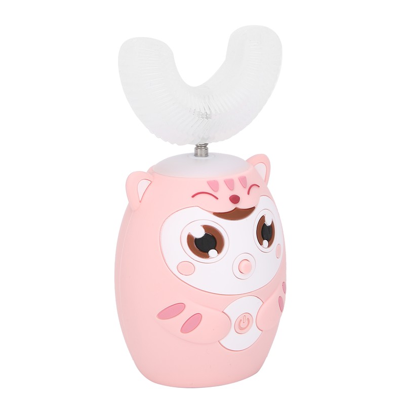 U Shaped Automatic Toothbrush Cartoon Ultrasonic Toothbrush Oral Cleaning Brush