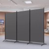 SEGAWE 3 Panel Room Divider 6Ft Folding Privacy Screen Freestanding