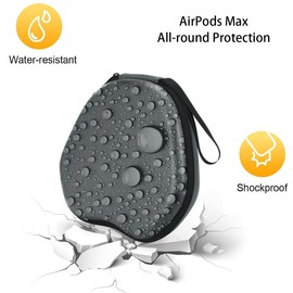 PowerDriver Case Compatible with Airpods Max Headphones, Hard Organizer Portable Carry Storage Bag, Travel Carrying Case, Waterproof Storage Bag for AirPods Max Portable Storage Bag (PU Cover)