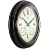 Infinity Instruments Forecaster Indoor/Outdoor Wall Clock, Thermometer, Hygrometer combo, Stylish