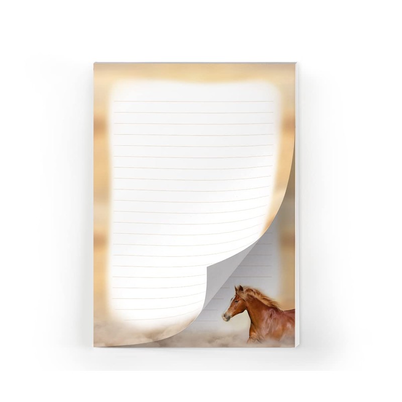 JuNa-Experten A5 Letter Paper Set with Envelopes Children Horse for