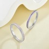 YL Women's Stackable Ring 925 Sterling Silver Stacked Rings 1.25mm