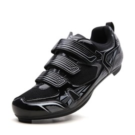 Patavinity Unisex Cycling Shoes for Bike and Bike+ with Delta-Compatible Bike Cleats（7.5.Black