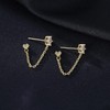 Chain Studs Earrings Dangle for Women Teens Chain Drop Earrings