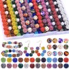 AIPRIDY Jewelry Making Beads Set, 590 PCS 10mm Round Mixed