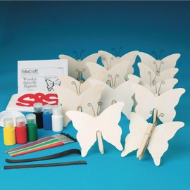 Butterfly Clothespin Magnets Craft Kit (Pack of 12)