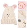 IWOWHERO Animal Embroidered Hair Drying Cap for Women Super Absorbent