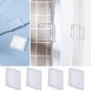 UtySty 4 Pack Shower Curtain Liner Clips Shower Splash Guard