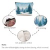 CREATCABIN Christmas Make Up Bag with Forest Snow Motif Cosmetic