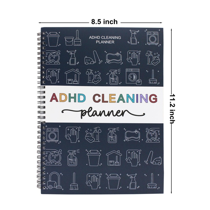 Sonjade ADHD Cleaning Planner, Tidy Minds Daily Weekly Monthly Household
