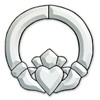 Large Irish Claddagh Bevel Cluster