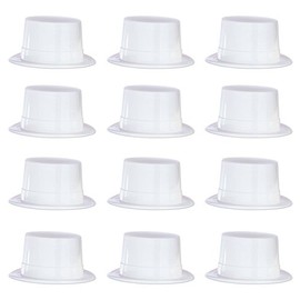 Beistle S66625AZ12 - Toppers (plástico), color blanco