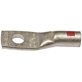 Morris 94028 Short Barrel Compression Lug, Copper, 1 Hole, 4 STR, 5/16 Stud, .252-.343 ID-OD, 1.50-inch Length, Gray