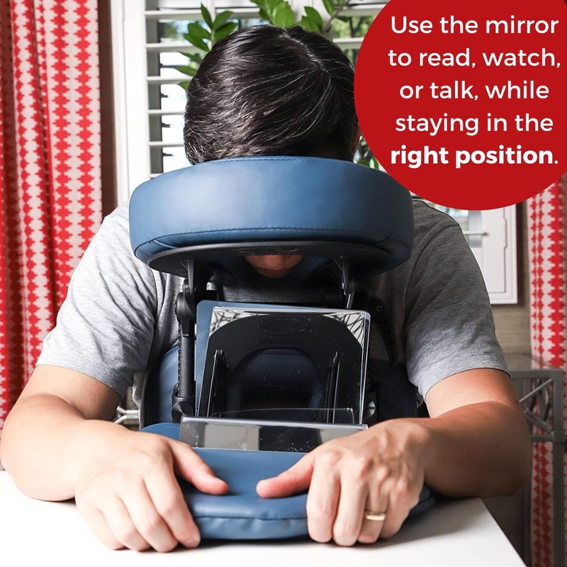 ibodycare 8-Inch 2-Way Face Down Recovery Mirror with Ice Pack