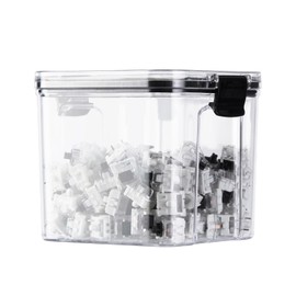 Keyboard Switch Container Switches Storage Box 700ml Transparent Sealed Tank Keycaps Storage Box for Keyboard Switches and Keycaps