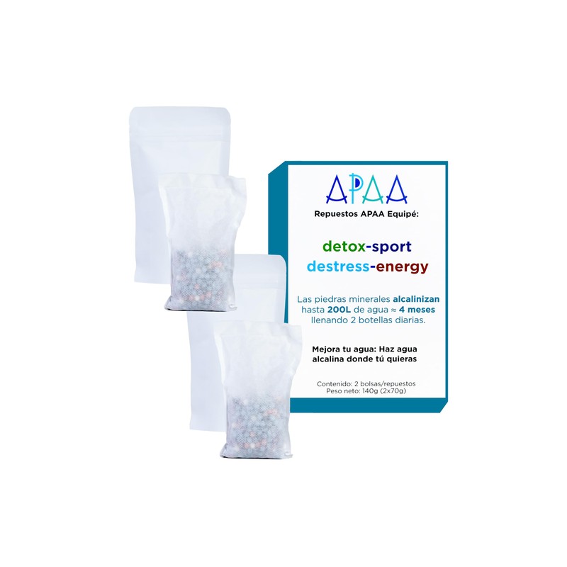 APAA - 2 Pack - Repuestos para Hacer Agua alcalina