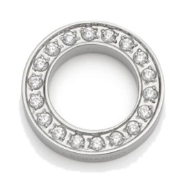 Jewels by Leonardo Clip & Mix Stainless Steel Ring Size, Stainless Steel, Cubic Zirconia