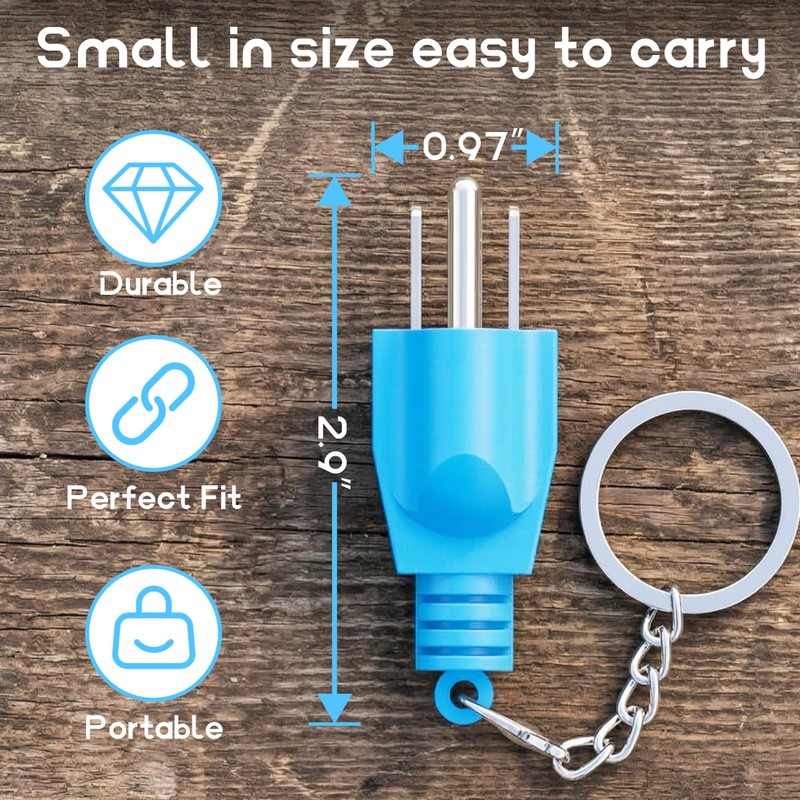 CircleCord Generator Grounding Plug with Keychain - Portable Neutral Ground