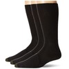 Gold Toe Calcetines Fluffies Crew para hombre, varios pares, Negro